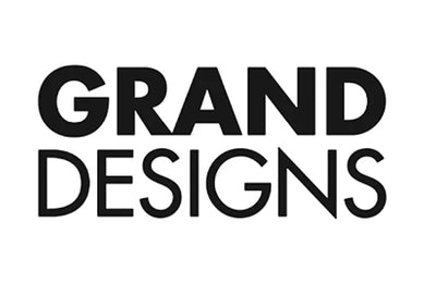 Grand Designs logo in bold black text on white background