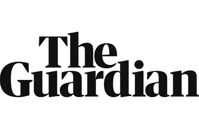 The Guardian logo in bold black text on white background