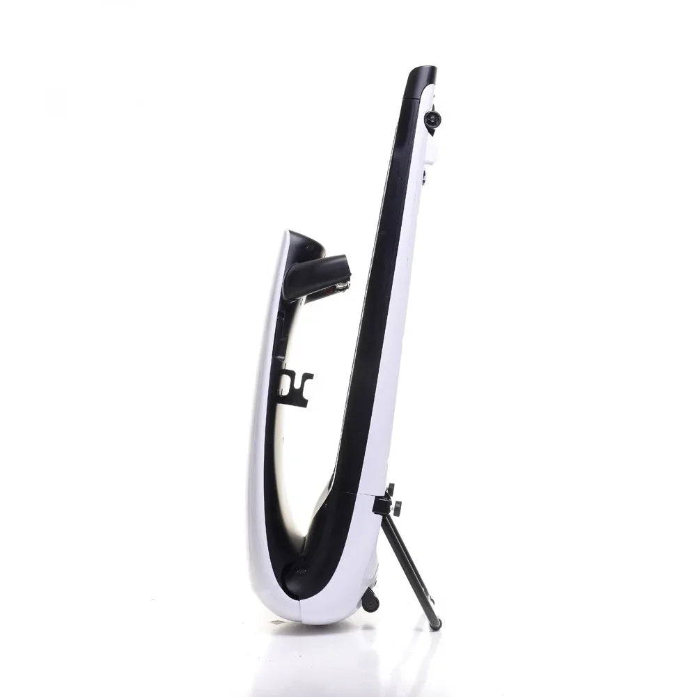 Foldable treadmill with compact design and cushioned running deck for home use
