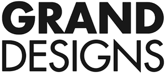 Grand Designs text logo in bold black font