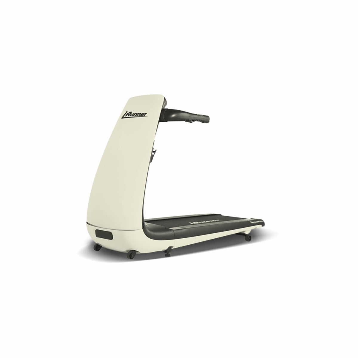 iRunner Ivory treadmill modern home fitness equipment with sleek design on white background