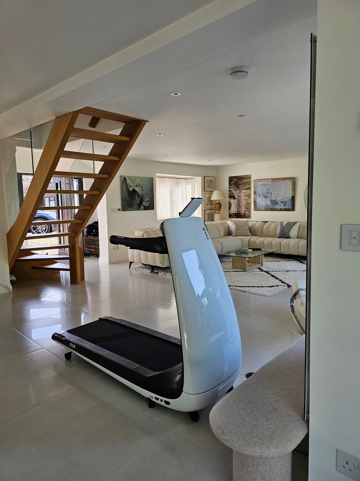 Fuji BeHealthy White The best folding treadmill for small spaces in 2026