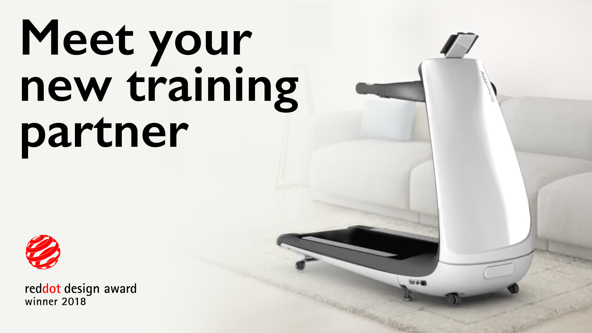 BeHealthy Treadmill with text Meet your training partner